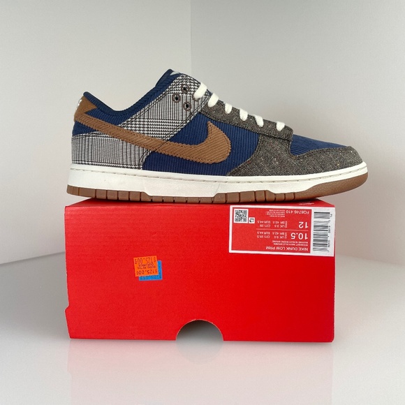 Nike Other - Nike Dunk Low Tweed Midnight Navy Corduroy Men's Size FQ8746-410 New Size 10.5